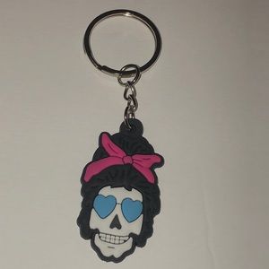 New_ Keychain_ Sugar Skull PinUp